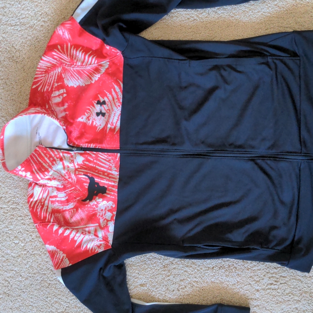 Under Armour - Project Rock Aloha camo track jacket - Size Large